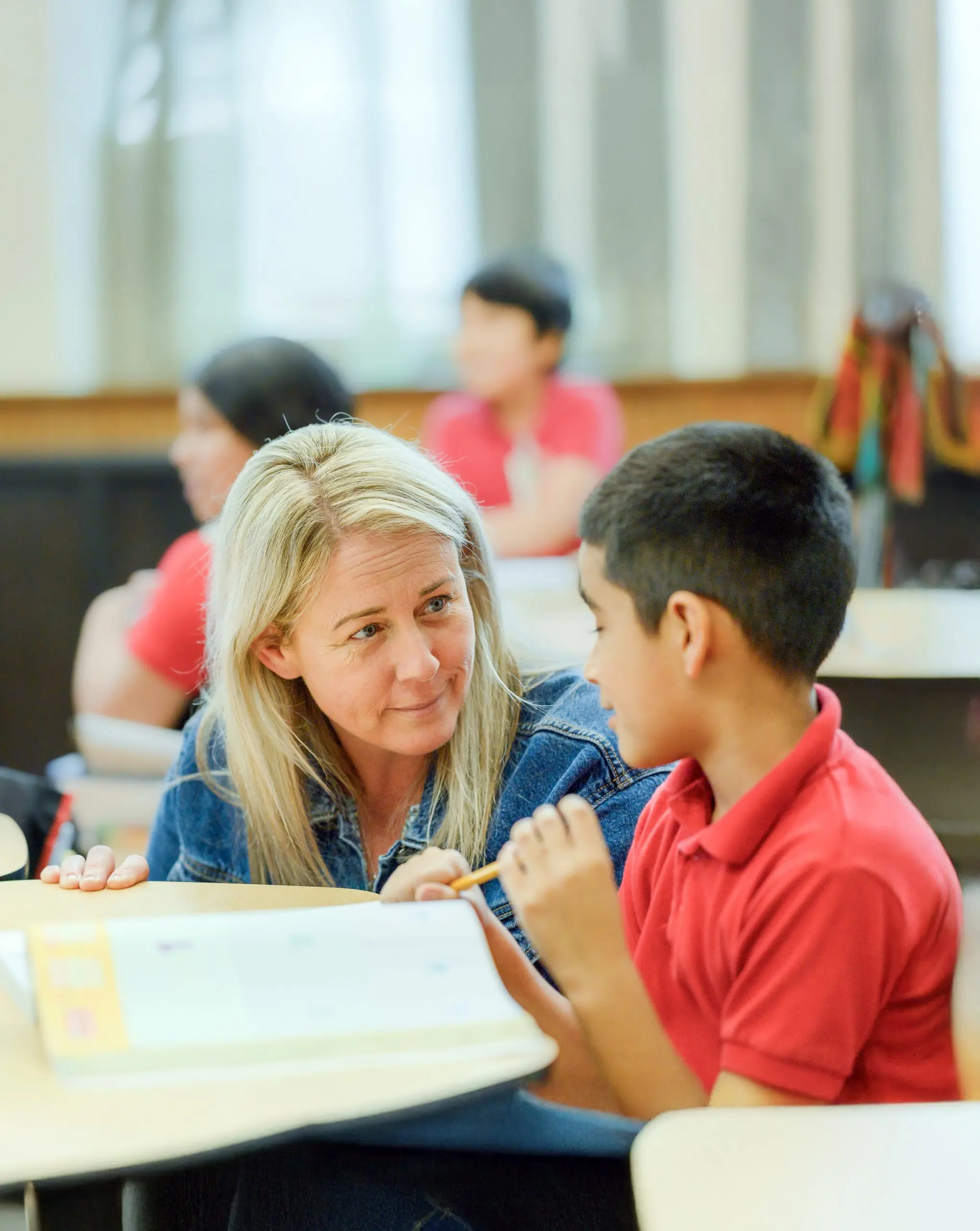 Jen Long with student