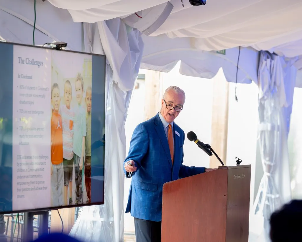 CISE Securing Their Future Campaign - Phil McHugh speaking at event